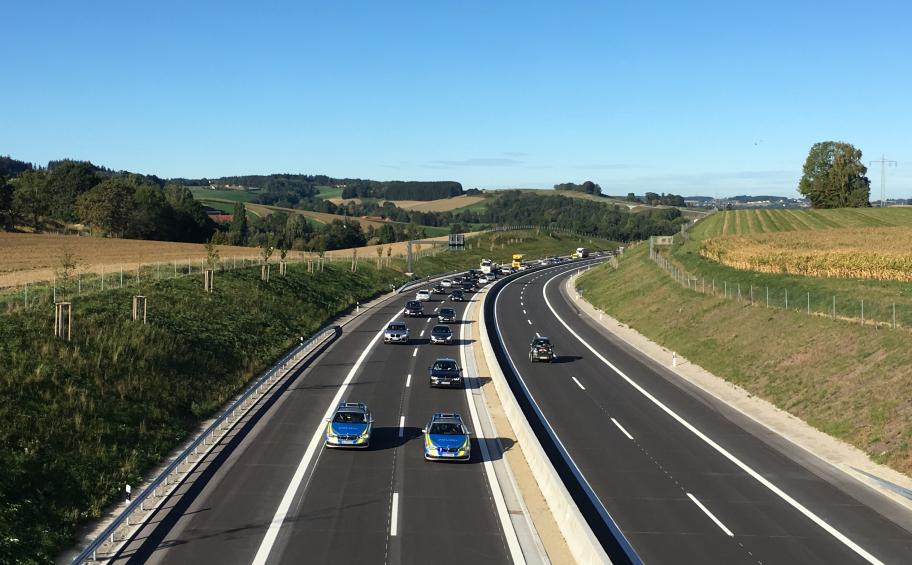 Eiffage met en service, avec un mois d’avance, la nouvelle section de l’autoroute A94 en Allemagne