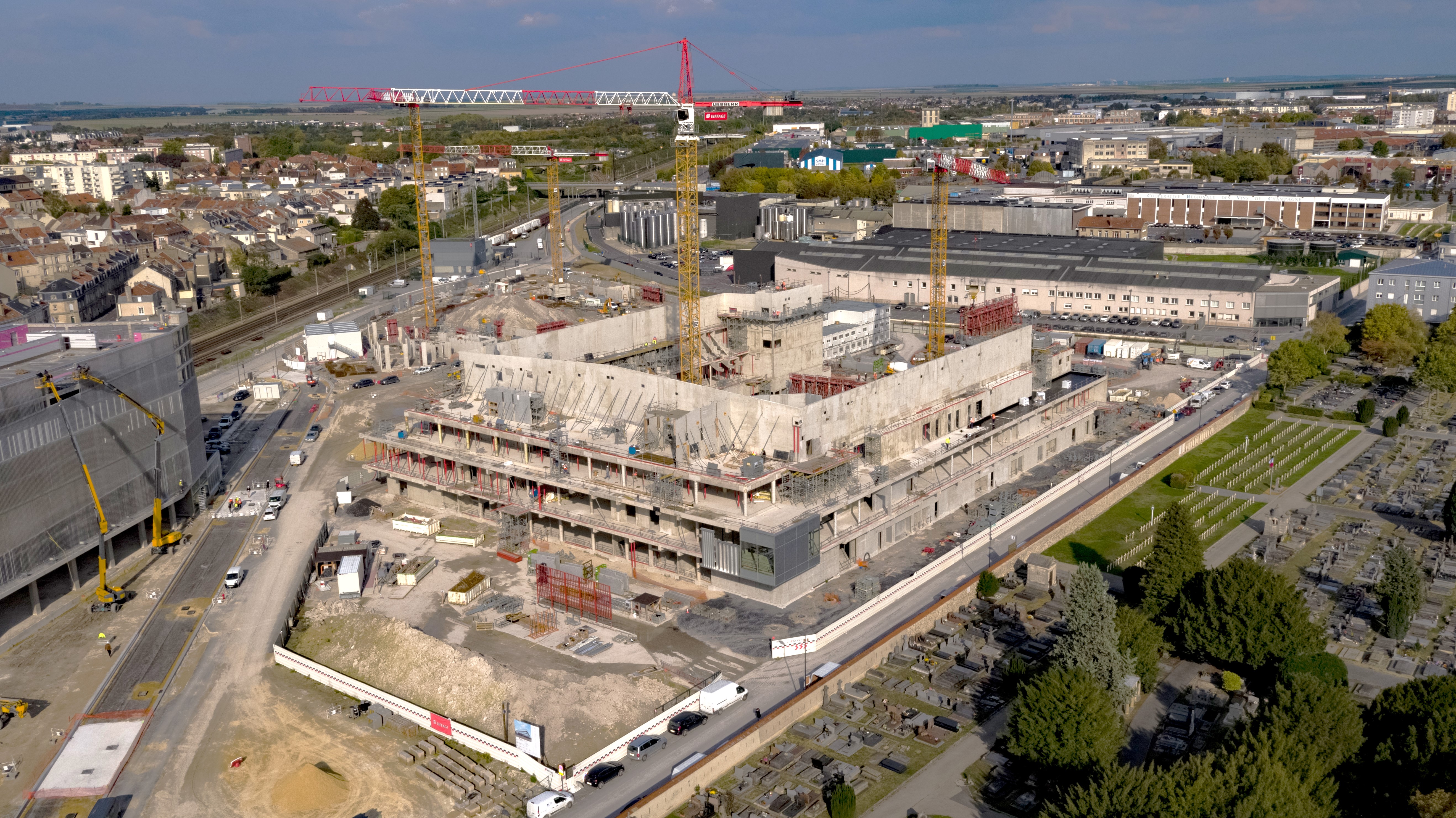 Chantier de construction Reims Arena